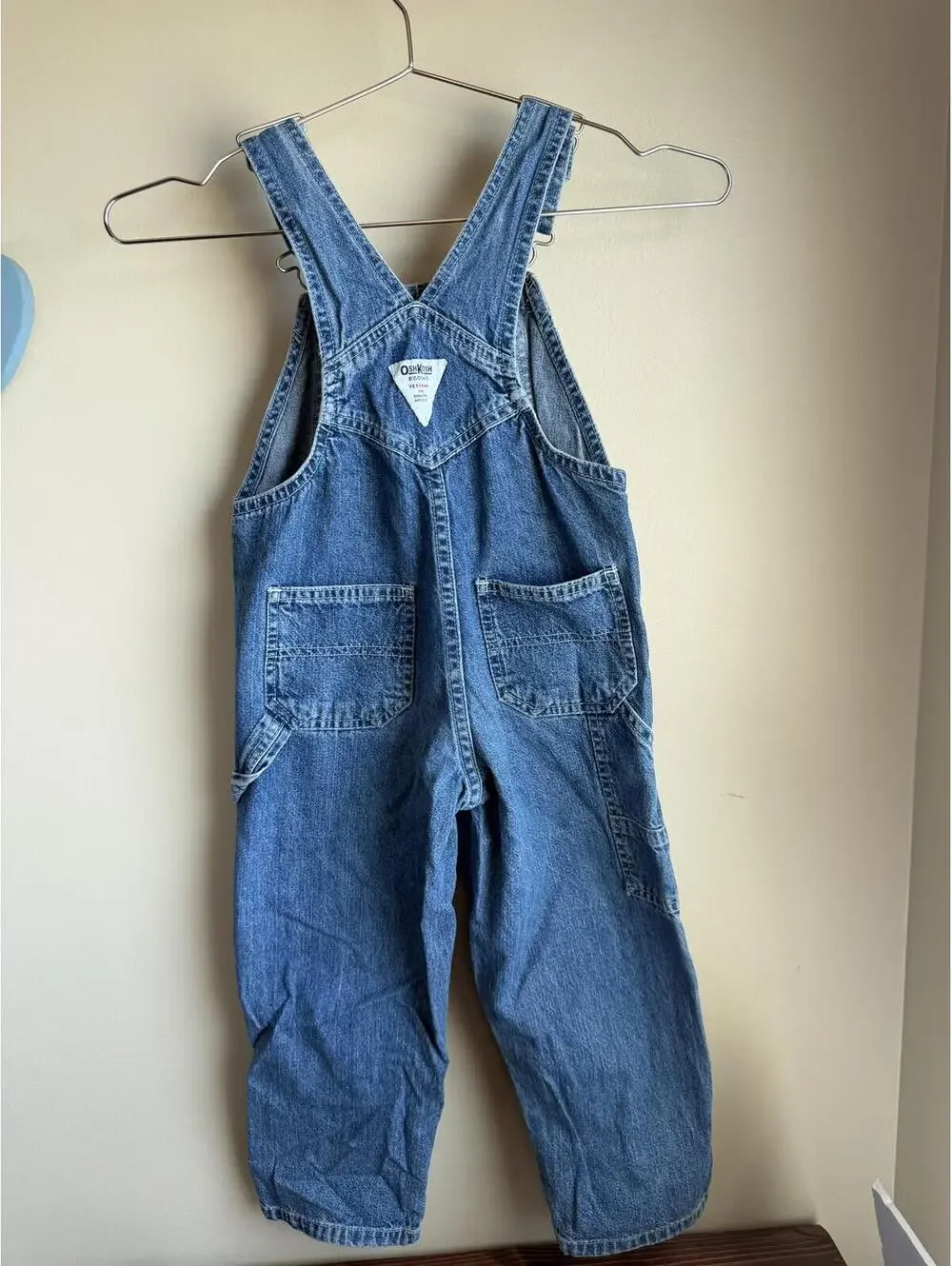 Vintage Y2K OshKosh B'gosh Classic Blue Denim Overalls 4T